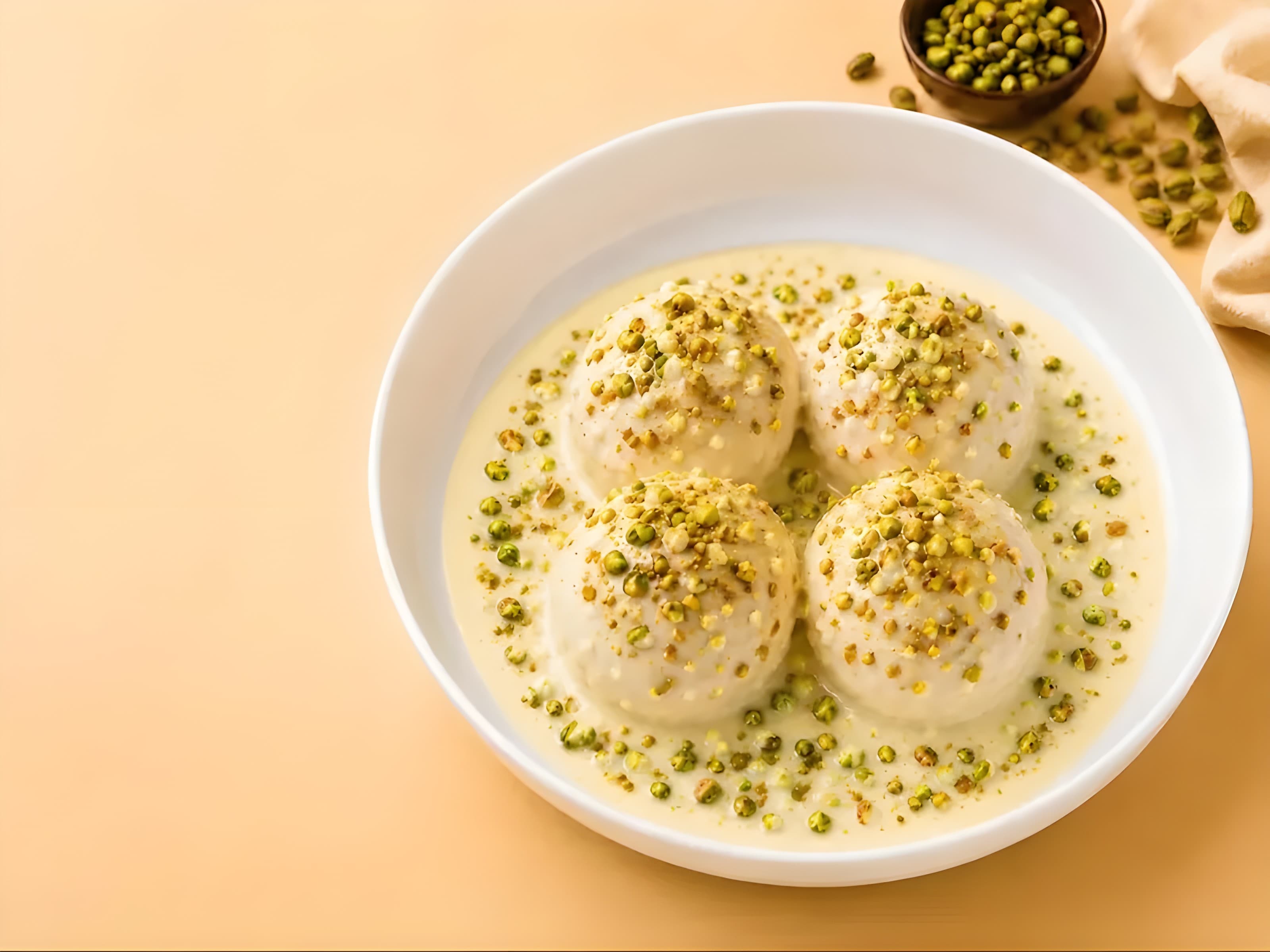 Beyaz Çikolatalı & Fıstıklı Profiterol